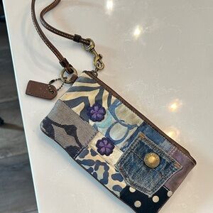 Coach Multicolor Patchwork Wristlet